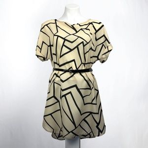 Auditions Geometric Pattern Shirt Tunic Sz M